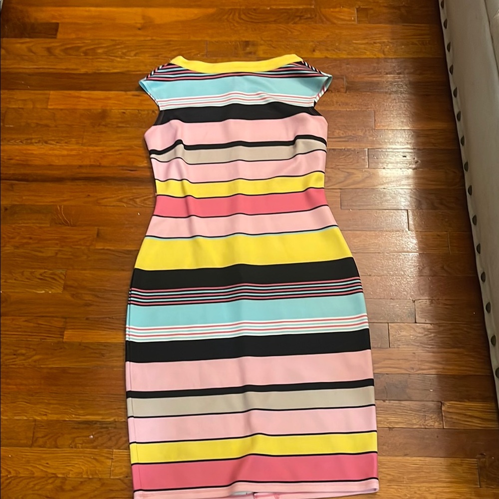 Colorful Striped Women's Dress
